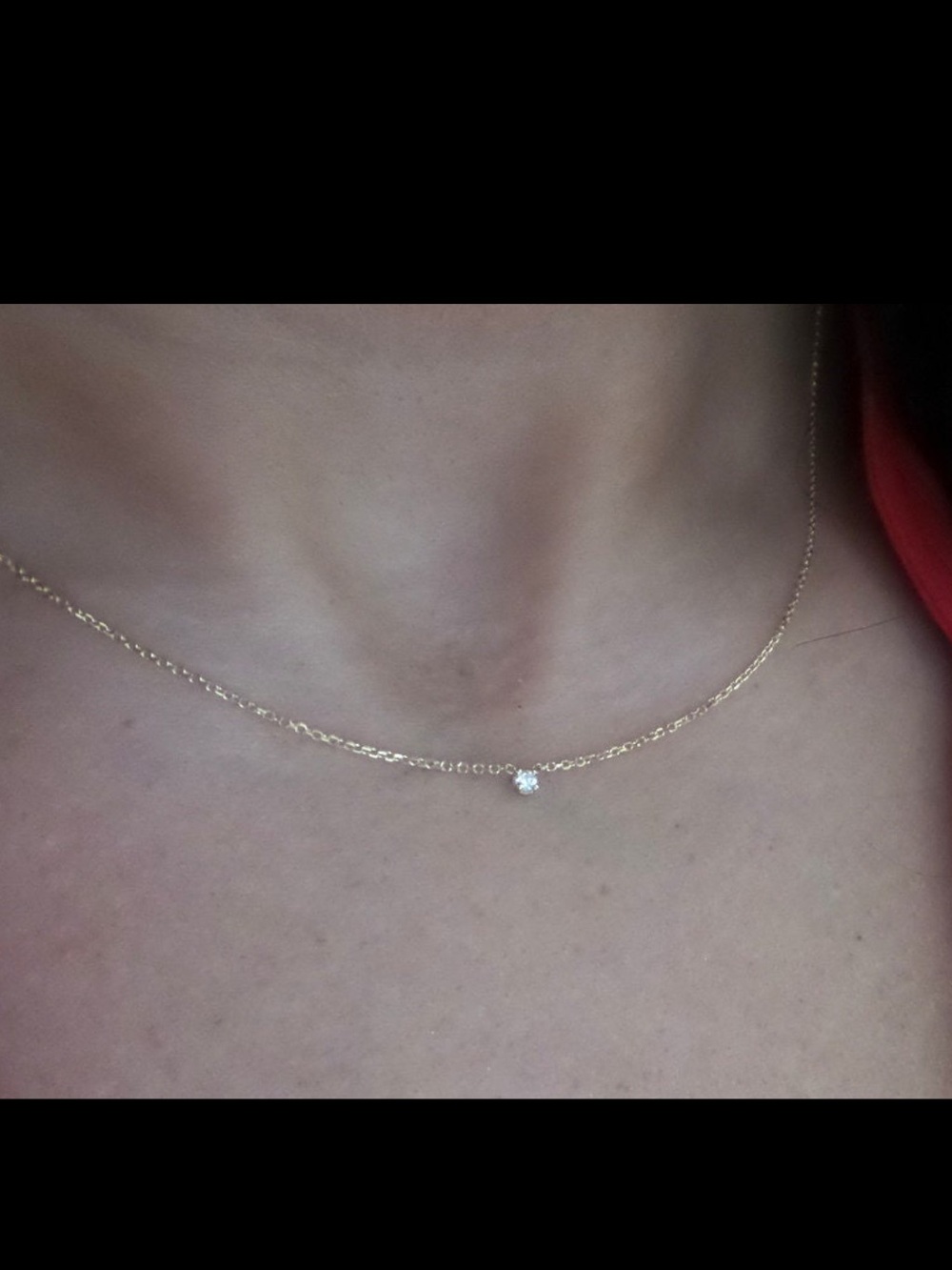 14k Yellow Gold Diamond Pendant Necklace